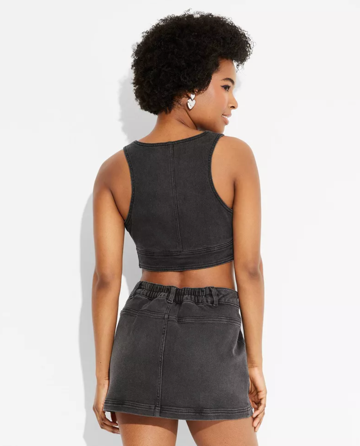 Wild Fable Women's Cropped Denim Vest