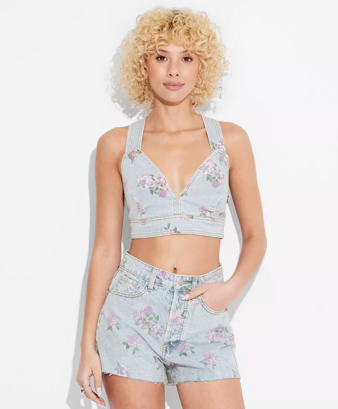 Wild Fable Women's Cropped Denim Vest