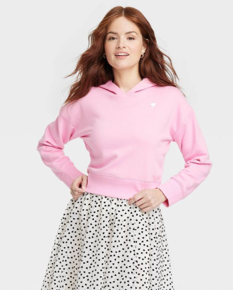 A New Day Women's Hooded Love Sweatshirt