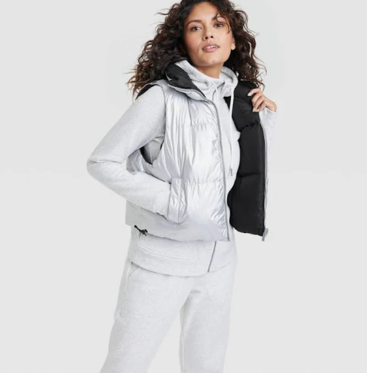 All In MotionWomen's Reversible Snowsport Short Puffer Vest