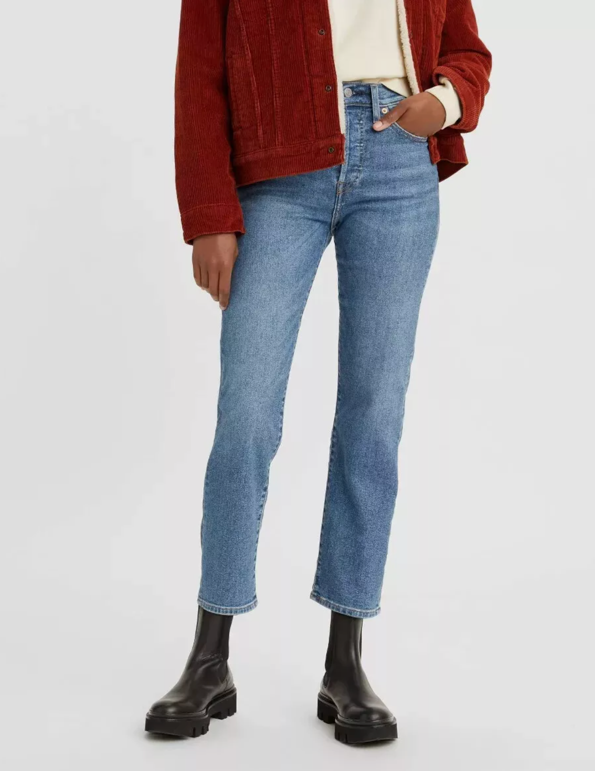 Levi's® Women's High-Rise Wedgie Straight Cropped Jeans - Love In The Mist