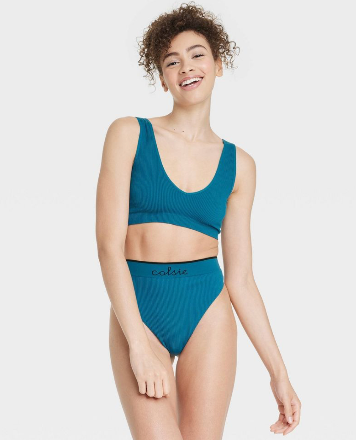 Colsie Women's Seamless Thong - Blue