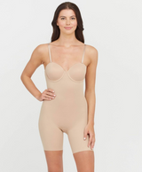 ASSETS by SPANX Strapless Cupped Midthigh Bodysuit - Beige