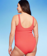 Isabel Maternity by Ingrid & Isabel Crinkle One Piece Maternity Swimsuit - Red