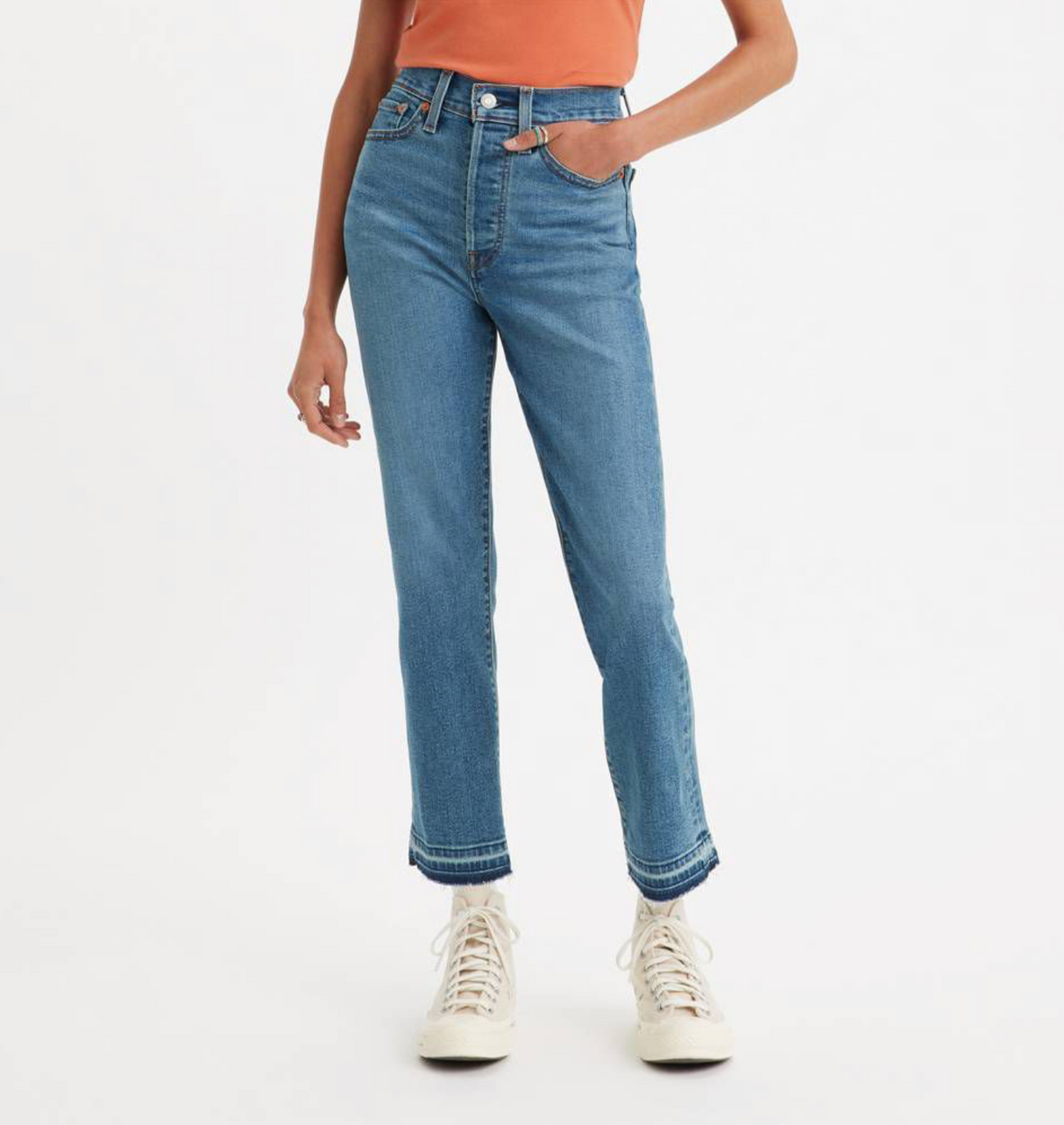 Levi's® Women's High-Rise Wedgie Straight Cropped Jeans - Turned On Me