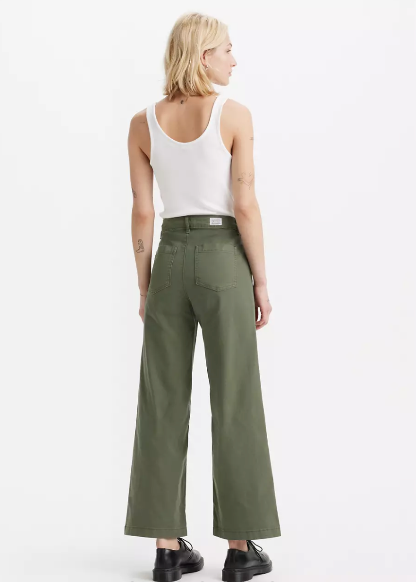 Levi's® Mid-Rise Wedgie Straight Cropped Jeans - Surplus Thyme