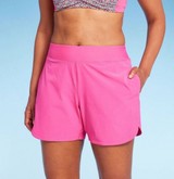 Lands' End Women's 5" UPF 50 Swim Shorts - Pink