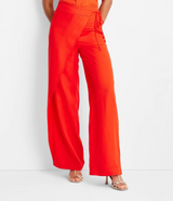 Future Collective™ with Jenee Naylor Mid-Rise Sarong Wide Leg Pants