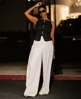 Future Collective™ with Jenee Naylor Mid-Rise Sarong Wide Leg Pants