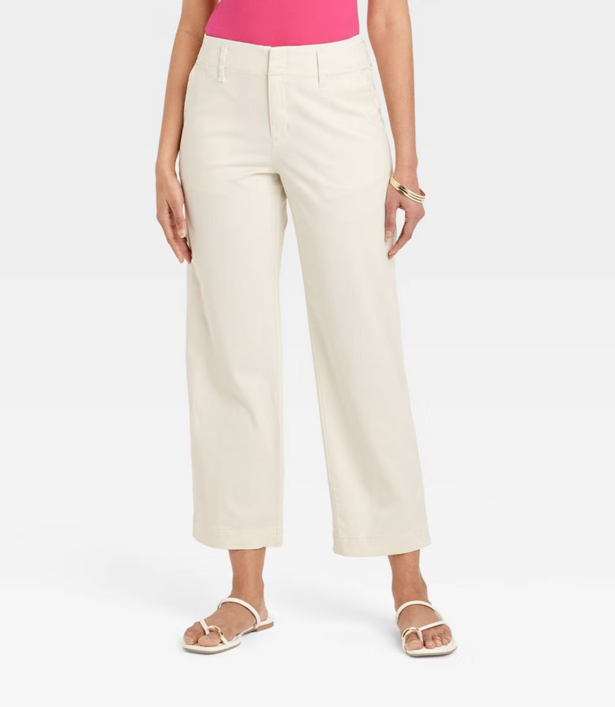 A New Day Women's High-Rise Straight Ankle Chino Pants