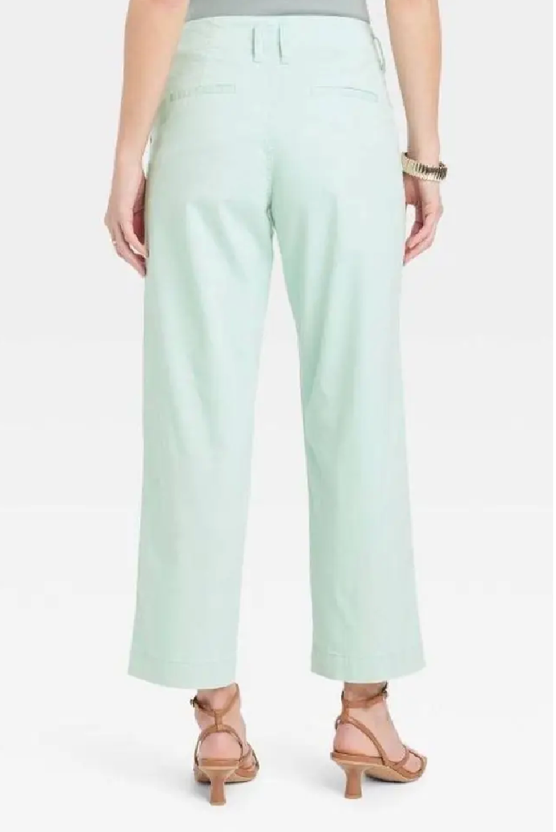 A New Day Women's High-Rise Straight Ankle Chino Pants