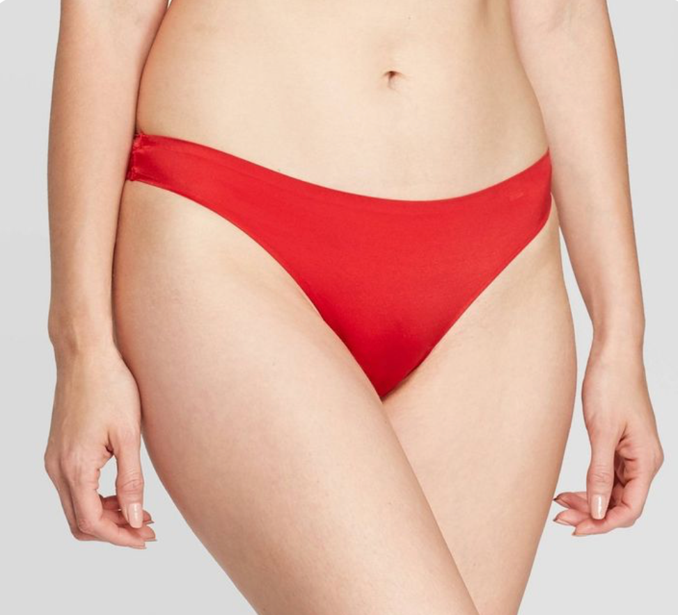 Auden Women's Bonded Micro Thong - Ripe Red