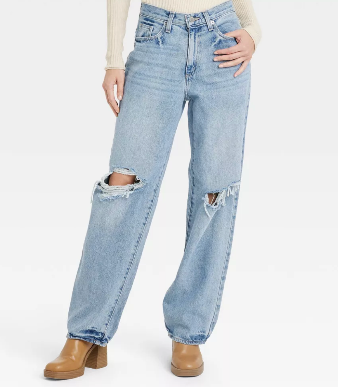 Universal Thread Women's Mid-Rise 90's Baggy Jeans