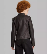 Wild Fable Women's Faux Leather Racing Jacket