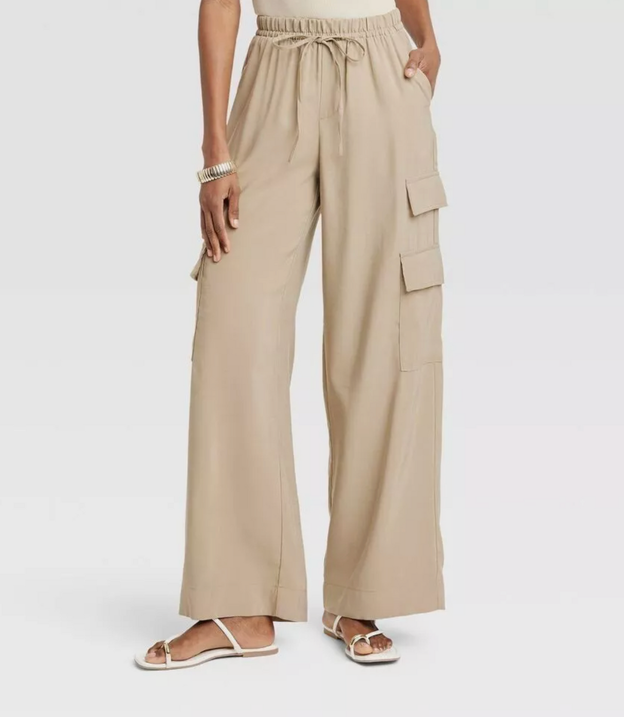 A New Day Women's High-Rise Wide Leg Cargo Pants