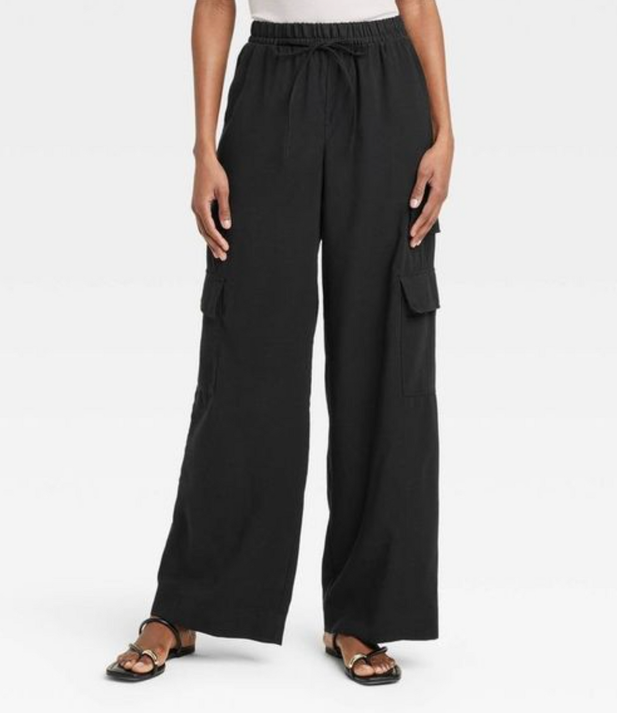 A New Day Women's High-Rise Wide Leg Cargo Pants