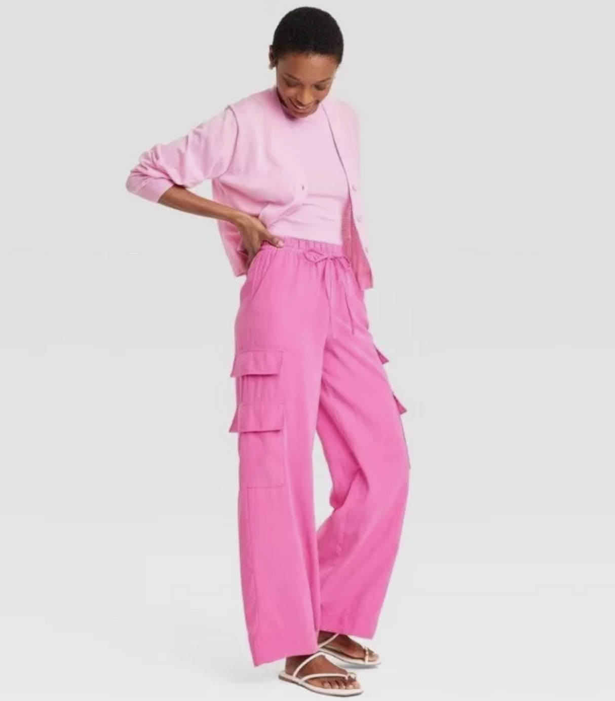 A New Day Women's High-Rise Wide Leg Cargo Pants