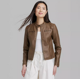 Wild Fable Women's Faux Leather Racing Jacket