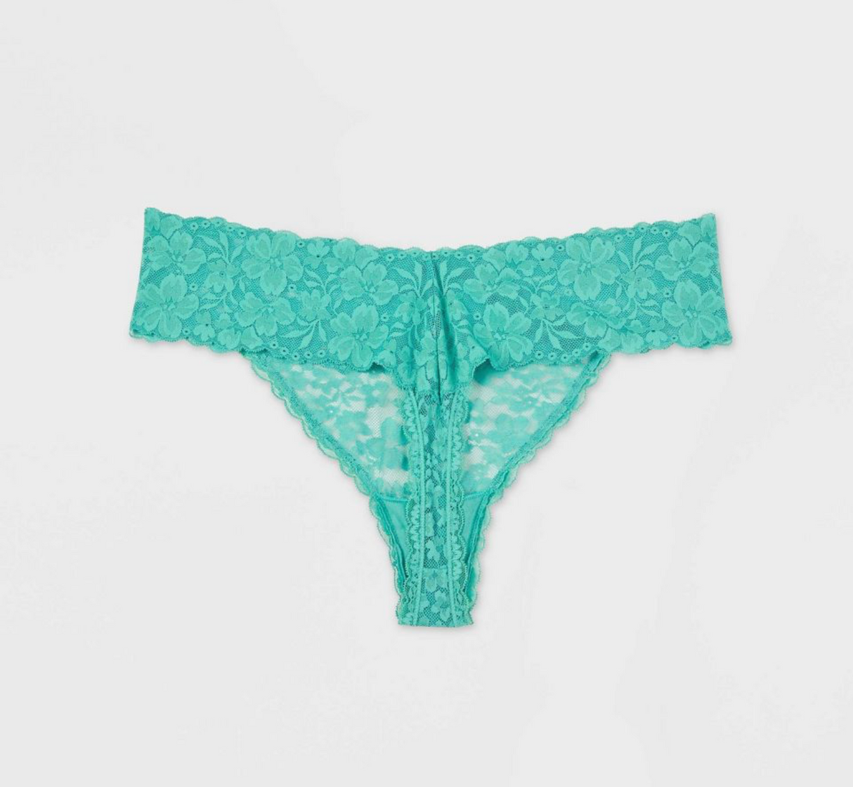 Auden Women's Allover Lace Thong - Jade