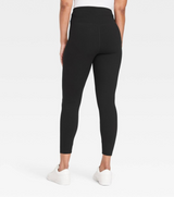 A New Day Women's Crossover V-Waistband Leggings -  Black