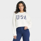 Women's Flag Graphic Sweater - Off-White